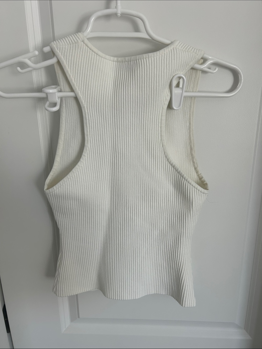 Babaton Cream Ribbed Tank Top - Picture 3 of 3